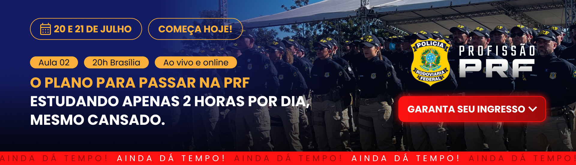 BANNER CAPTAÇÃO PROFISSÃO PRF