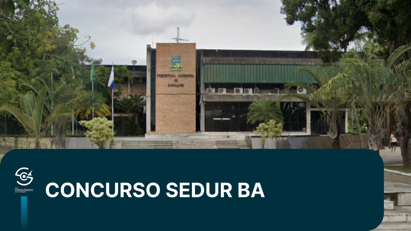 Concurso SEDUR BA 2026: edital, cargos e como estudar
